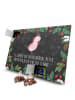 Mr. & Mrs. Panda Advents-Teekalender Axolotl Tanzen mit Spruch in Kreidetafel