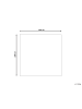Beliani Kurzflor AKOREN in Beige/Braun - (W) 200 x (H) 1.3 x (L) 200 cm