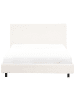 Beliani Doppelbett ALBI in Weiß/Schwarz - (W) 135 x (H) 94 x (L) 211 cm
