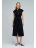 Salsa Jeans Midikleid Sleeveless Shirt Dress in Black