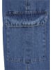 Urban Classics Urban Classics Damen Ladies Low Waist Cargo Pants in mid indigo washed