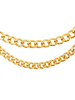 Steel_Art Schmuckset Herren mit Halskette und Armband Set Elias goldfarben in goldfarben