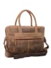 Greenburry Vintage Aktentasche Leder 41 cm Laptopfach nut brown