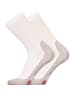 UphillSport Walking-Socken 'WINTER XC' 2er Pack in White/ l.grey