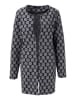 Aniston SELECTED Longblazer in dunkelblau-grau
