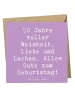 Mr. & Mrs. Panda Faltkarte Spruch 90. Geburtstag mit Spruch in Lavendeltraum