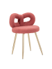 Mauro Ferretti Mini-Teddy-Sessel in Rosa, ø 40 x 67 cm