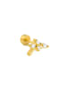 Luxenter Piercing Zorne mit 18 Karat Gelbgold-Finish-CURAT