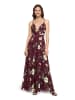 Vera Mont Abendkleid mit Muster in Dark Red/Green