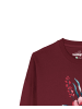 wat? Apparel Sweatshirt Blume in Wasserfarbe 01 in Weinrot