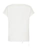 Betty Barclay Halbarm-Shirt mit Schleifenknoten in Rohweiß