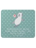 Mr. & Mrs. Panda Mouse Pad Handball Wurf mit Spruch in Meeresbrise