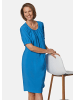 GOLDNER Kurzgröße:  Kleid Sommerliches Kleid in jeansblau