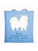 Mr. & Mrs. Panda Tote Bag Spitz Lebensretter mit Spruch in Sky Blue