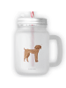 Mr. & Mrs. Panda Blümchentailglas Hund Dogge ohne Spruch in Transparent