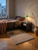 KADIMA DESIGN Teppich Hochflor Shaggy Waschbar Einfarbig RHEIN Strapazierfähig in Beige