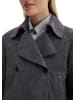 Marc O'Polo Velourslederjacke im Trench-Stil relaxed in Blue Graphite