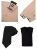 Rusty Neal Hemd mit Weste und Krawatte in Beige