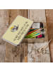 Mr. & Mrs. Panda Erinnerungsbox Rabe Sombrero mit Spruch in Gelb Pastell