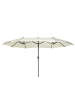 Beliani Doppelschirm SIBILLA in Beige - (W) 460 x (H) 247 x (L) 270 cm
