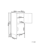 Beliani Büroschränke HURON in Schwarz - (W) 40 x (H) 102 x (L) 40 cm