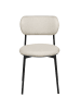 Beliani 2er-Set Esszimmerstuhl CASEY in Beige/Schwarz