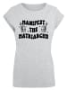 F4NT4STIC T-Shirt Feministisch Manifest The Matriarchy Frauentag in grau meliert