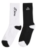 Mister Tee Basic Socks in black/white libra