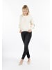 myMo Damen Strickpullover in Wollweiss