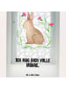 Mr. & Mrs. Panda Kerzenhalter Hase Sitzen mit Spruch in Transparent