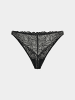 Erlich Textil  String FLUID LACE STRING in black