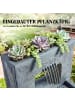 Outsunny Gartenbrunnen,45L x 31,5B x 58,5H cm,Dunkelgrau