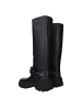 Burberry Schwarz Leder Stiefel