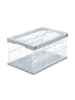 relaxdays 8x Klappbox in Grau - (B)59,5 x (H)31,5 x (T)39,5 cm