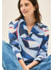 Cecil Lange Hemdbluse mit Print in Blau
