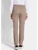 GOLDNER Bengalinjeans Slim Fit Hose LOUISA in Denim-Style in beige