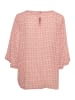 Kaffe Langarm-Bluse KAebellen Regular fit in Dusty red / chalk leaf