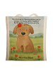 Mr. & Mrs. Panda Shopping Tasche Hund Dame Design mit Spruch in Weiß