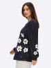 sheego Sweatshirt in tiefblau-champagner-bedruckt
