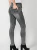 KOROSHI LANGE JEANS SCHMALE HOSE in grau