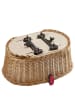 KLICKfix Doggy Basket 40 - Hundefahrradkorb (Korbklip) 52 cm (braun) in braun