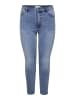 ONLY Carmakoma Skinny Jeans in Light Medium Blue Denim