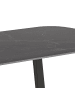 ebuy24 Esstisch Antalya Schwarz 180 x 90 cm