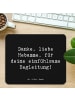 Mr. & Mrs. Panda Mousepad Spruch Liebe Hebamme mit Spruch in Schwarz