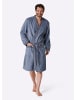 WITT WEIDEN Bademantel in jeansblau-ecru-meliert