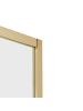 Beliani Duschkabine JUKATAN in Transparent/Gold - (W) 90 x (H) 185 x (L) 90 cm