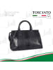 Toscanto Leder Henkeltasche Toscanto Tasche dunkelblau ca. 40cm