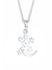 Elli Halskette 925 Sterling Silber Eidechse in Weiß