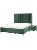 Beliani 4-tlg Schlafzimmer Set SEZANNE in Grün/Schwarz 170x215x142 cm