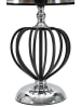 Mauro Ferretti Schwarze Metalllampe mit schwarzem Lampenschirm, Ø 28 x 44,5 cm